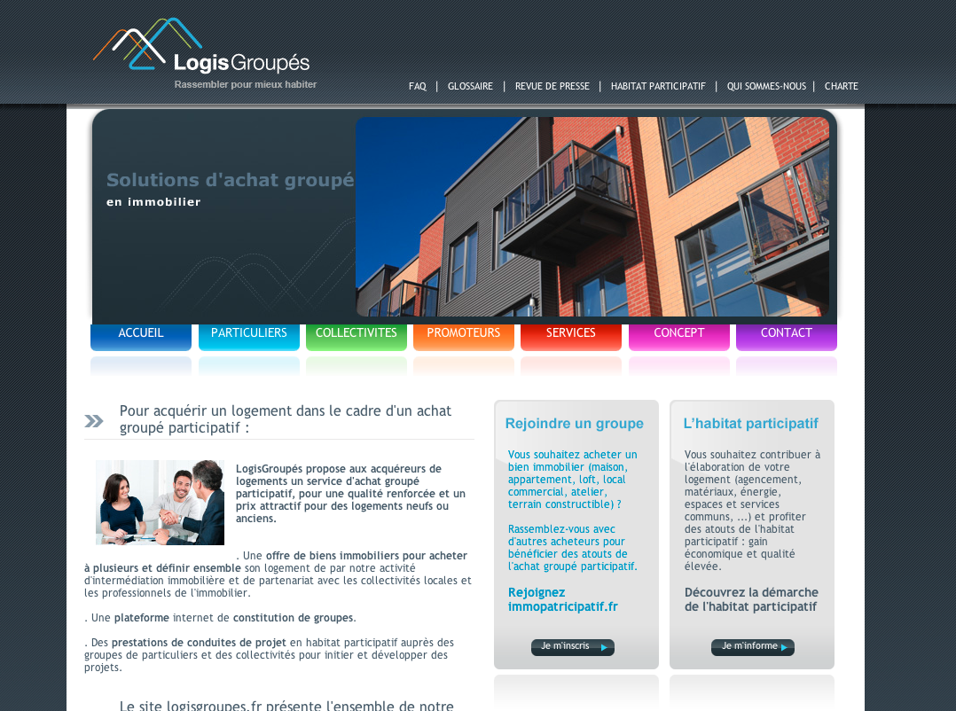 Achat groupé immobilier