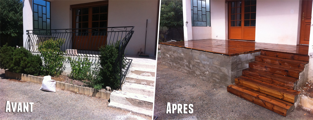 Extension terrasse en bois