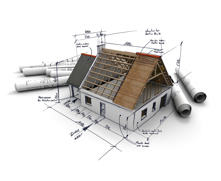 3D rendering of an architecture model 2